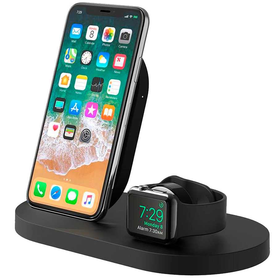 Беспроводное зарядное устройство BELKIN BOOSTUP Wireless Charging Dock для iPhone + Apple Watch + USB-A port USB Тип A, 7.5 Вт, Чёрный (F8J235VFBLK)
Беспроводное зарядное устройство BELKIN BOOSTUP Wireless Charging Dock для iPhone + Apple Watch + USB-A port USB Тип A, 7.5 Вт, Чёрный (F8J235VFBLK)