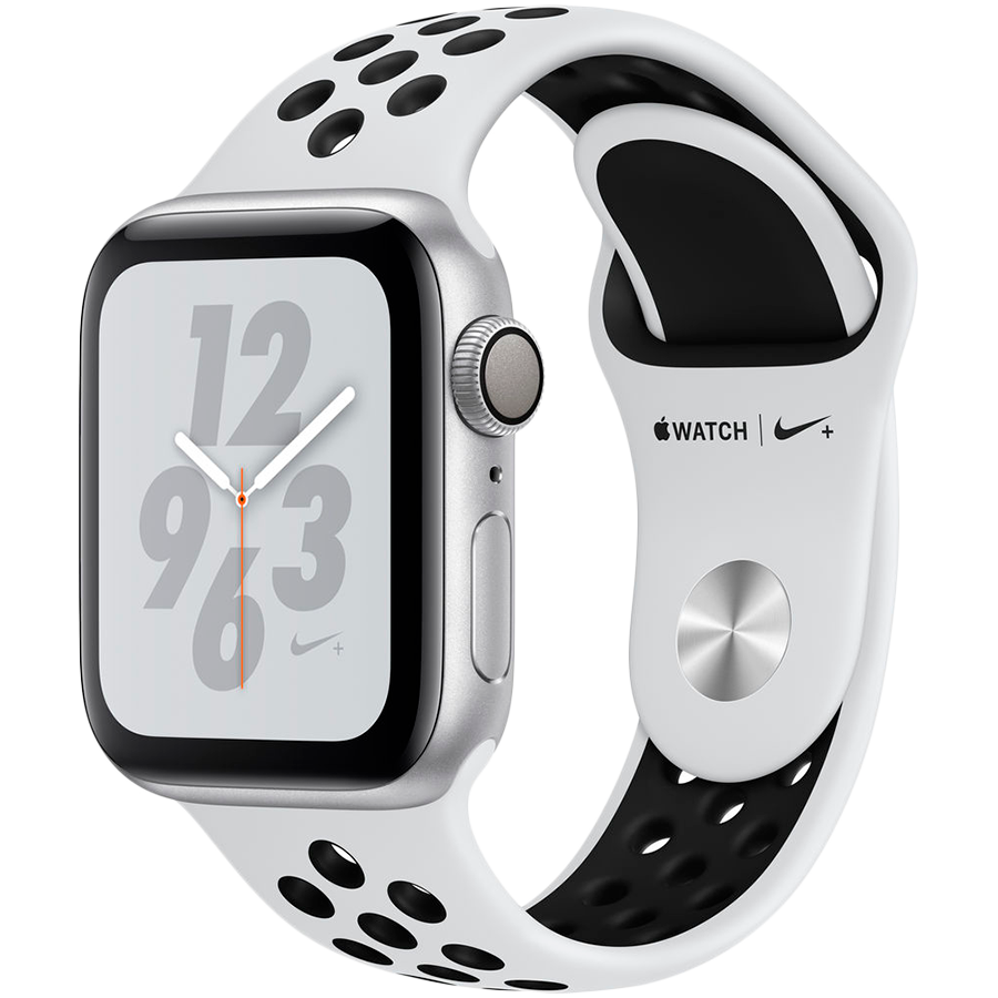 Apple Watch Series 4 Nike+ GPS, 40мм, Серебристый, Спортивный ремешок Nike цвета «чистая платина/чёрный» (MU6H2GK/A)
Apple Watch Series 4 Nike+ GPS, 40мм, Серебристый, Спортивный ремешок Nike цвета «чистая платина/чёрный» (MU6H2GK/A)