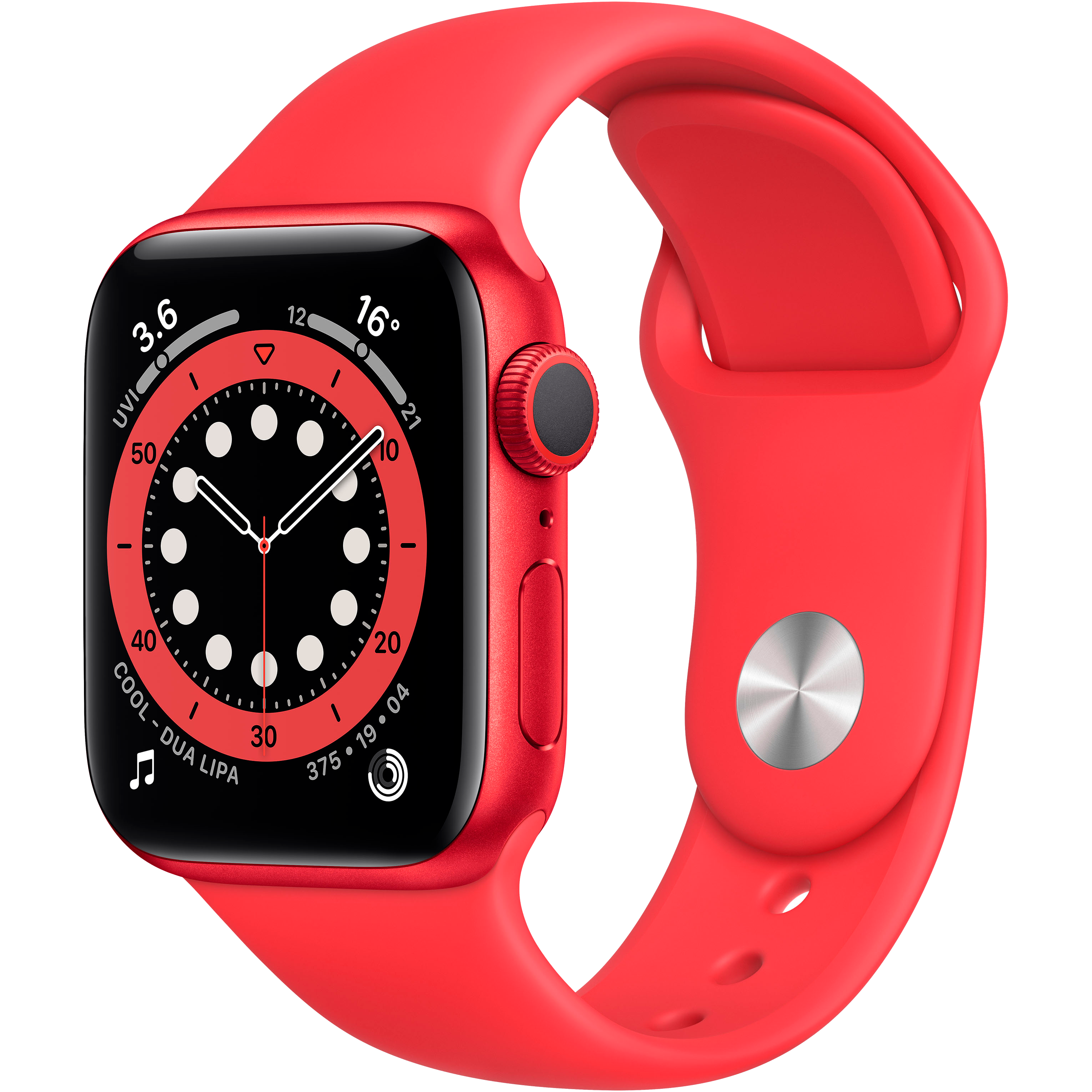 Apple Watch Series 6 GPS, 40мм, Красный, Cпортивный ремешок красного цвета (M00A3UL/A)
Apple Watch Series 6 GPS, 40мм, Красный, Cпортивный ремешок красного цвета (M00A3UL/A)