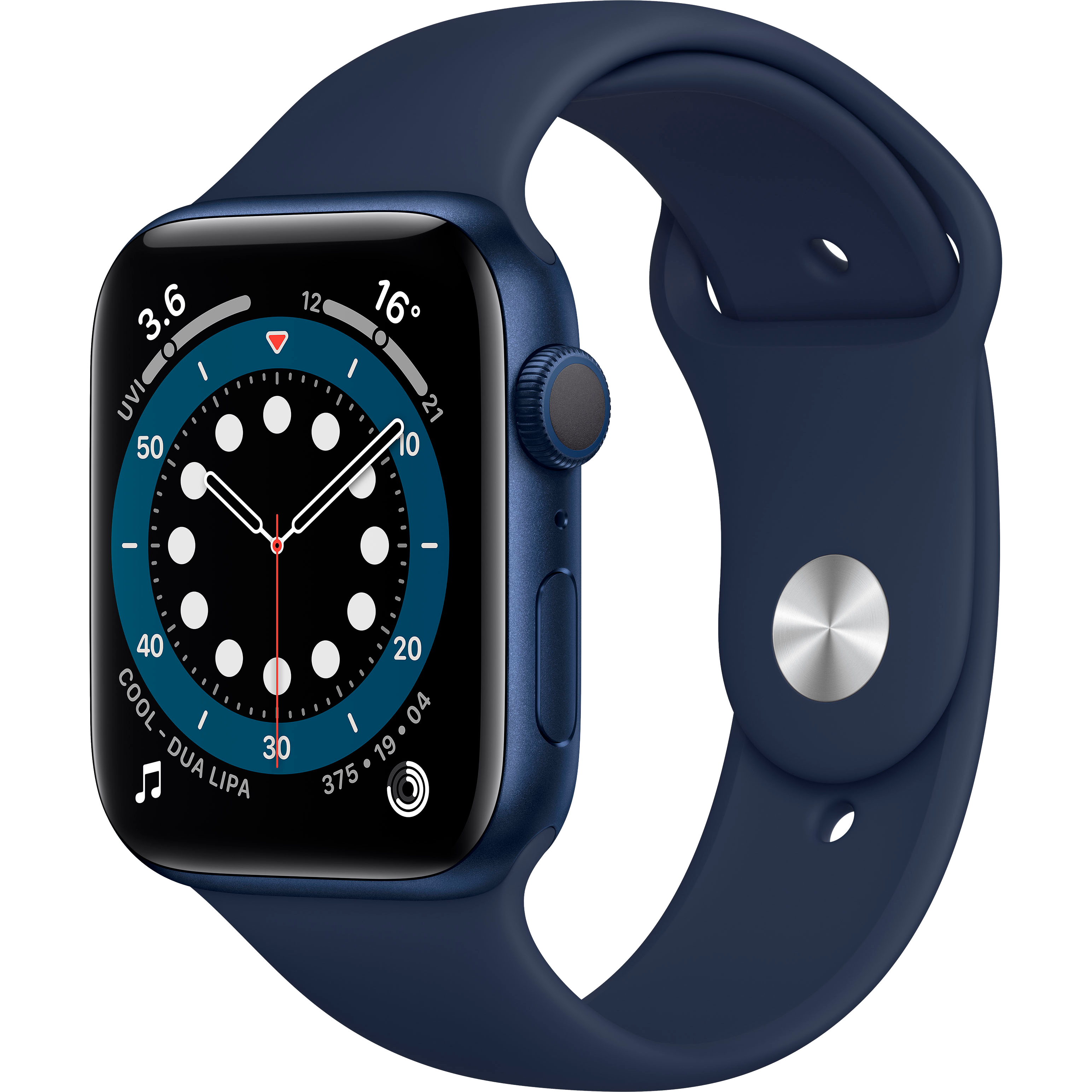 Apple Watch Series 6 GPS, 44мм, Синий, Спортивный ремешок цвета «тёмный ультрамарин» (M00J3UL/A)
Apple Watch Series 6 GPS, 44мм, Синий, Спортивный ремешок цвета «тёмный ультрамарин» (M00J3UL/A)