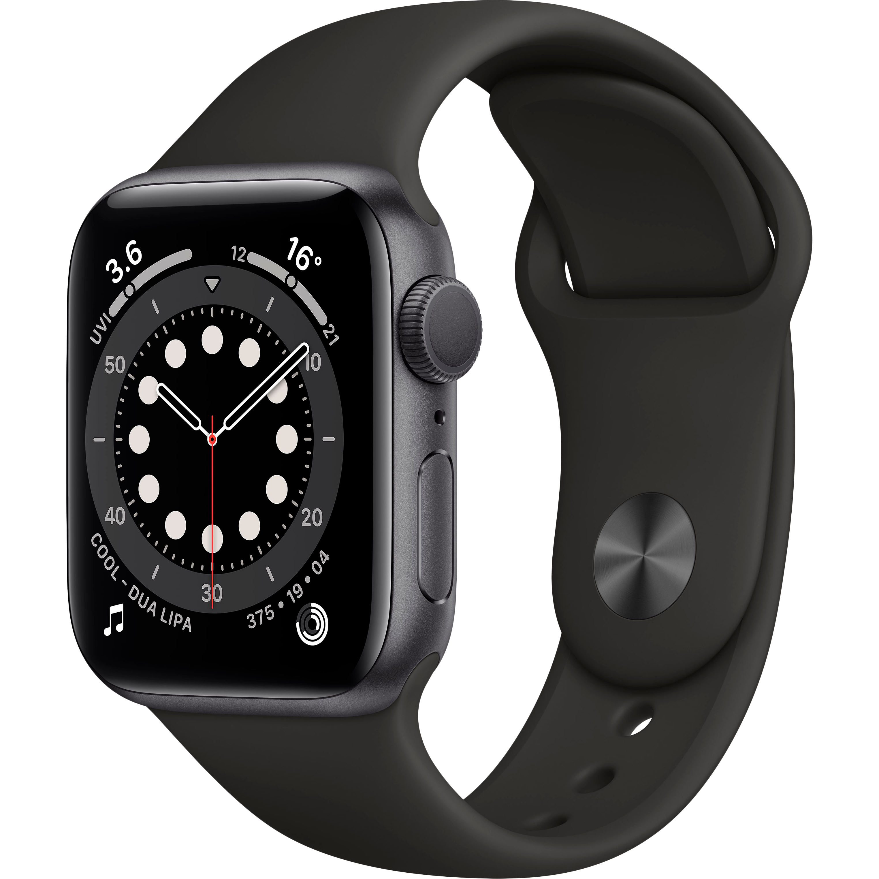 Apple Watch Series 6 GPS, 40мм, Серый космос, Cпортивный ремешок чёрного цвета (MG133UL/A)
Apple Watch Series 6 GPS, 40мм, Серый космос, Cпортивный ремешок чёрного цвета (MG133UL/A)
