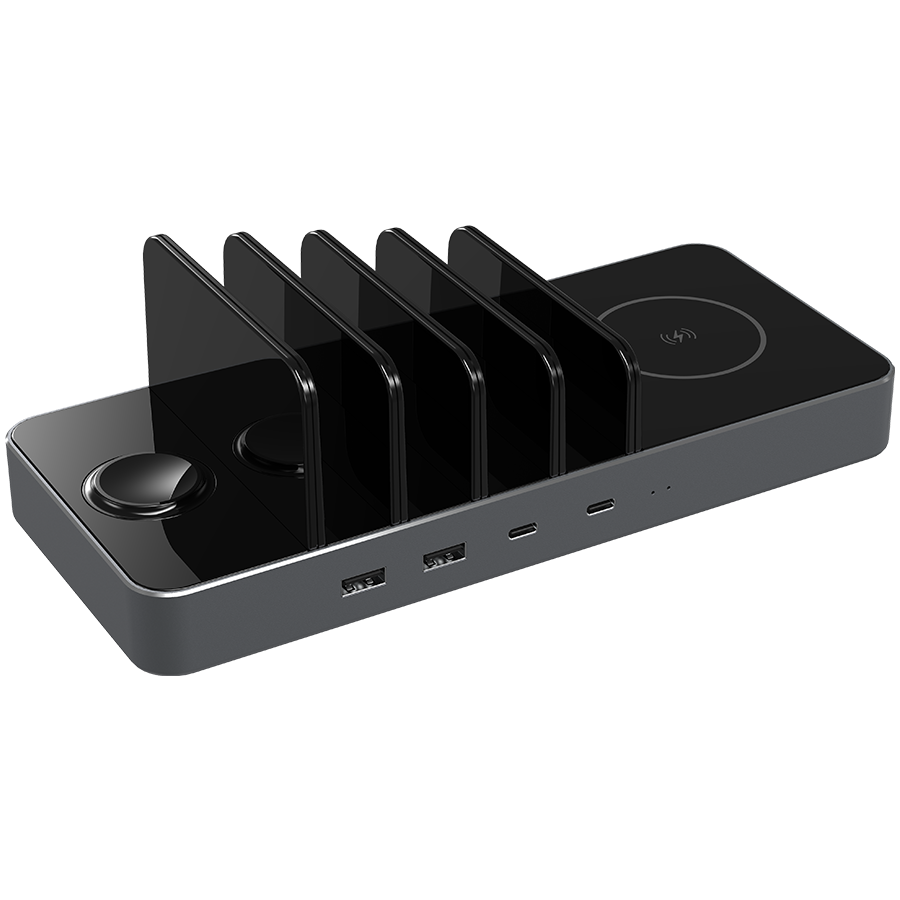 Беспроводное зарядное устройство PRESTIGIO ReVolt A6 4* 2*USB Тип C, 2*USB Тип A, 10 Вт, Чёрный (PCS106A_SG)
Беспроводное зарядное устройство PRESTIGIO ReVolt A6 4* 2*USB Тип C, 2*USB Тип A, 10 Вт, Чёрный (PCS106A_SG)