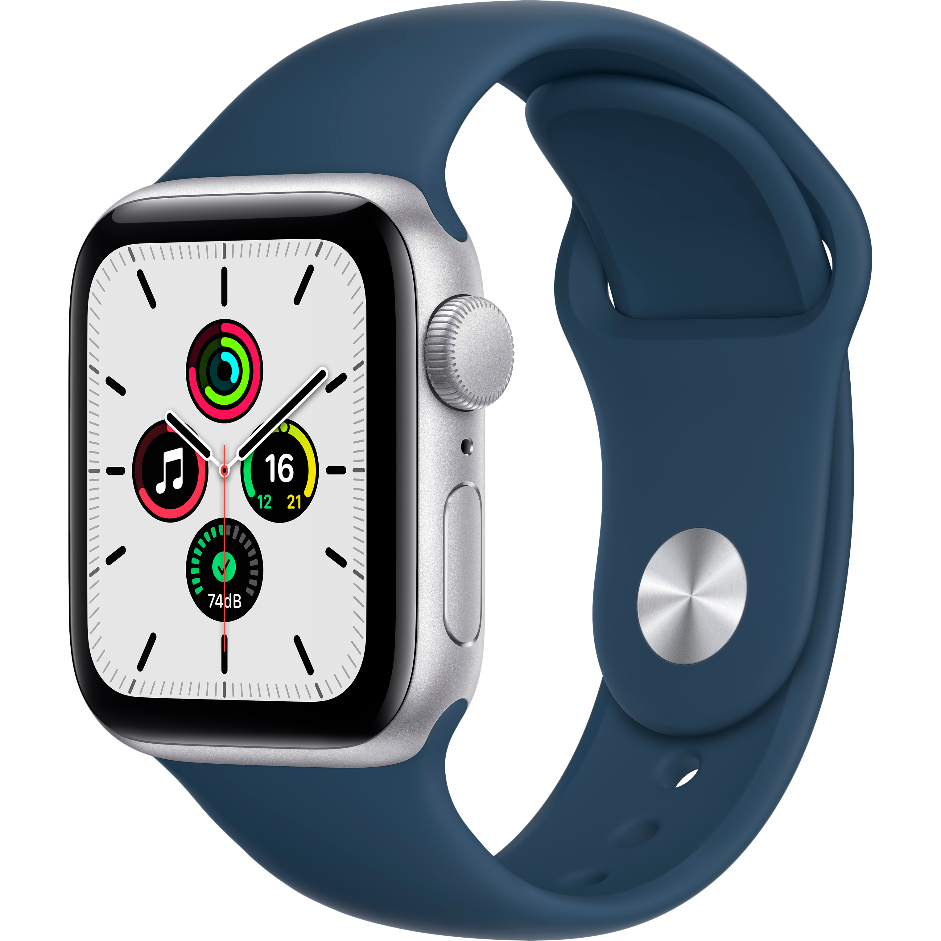 Apple Watch SE GPS, 40мм, Серебристый, Спортивный ремешок цвета «синий омут» (MKNY3GK/A)
Apple Watch SE GPS, 40мм, Серебристый, Спортивный ремешок цвета «синий омут» (MKNY3GK/A)