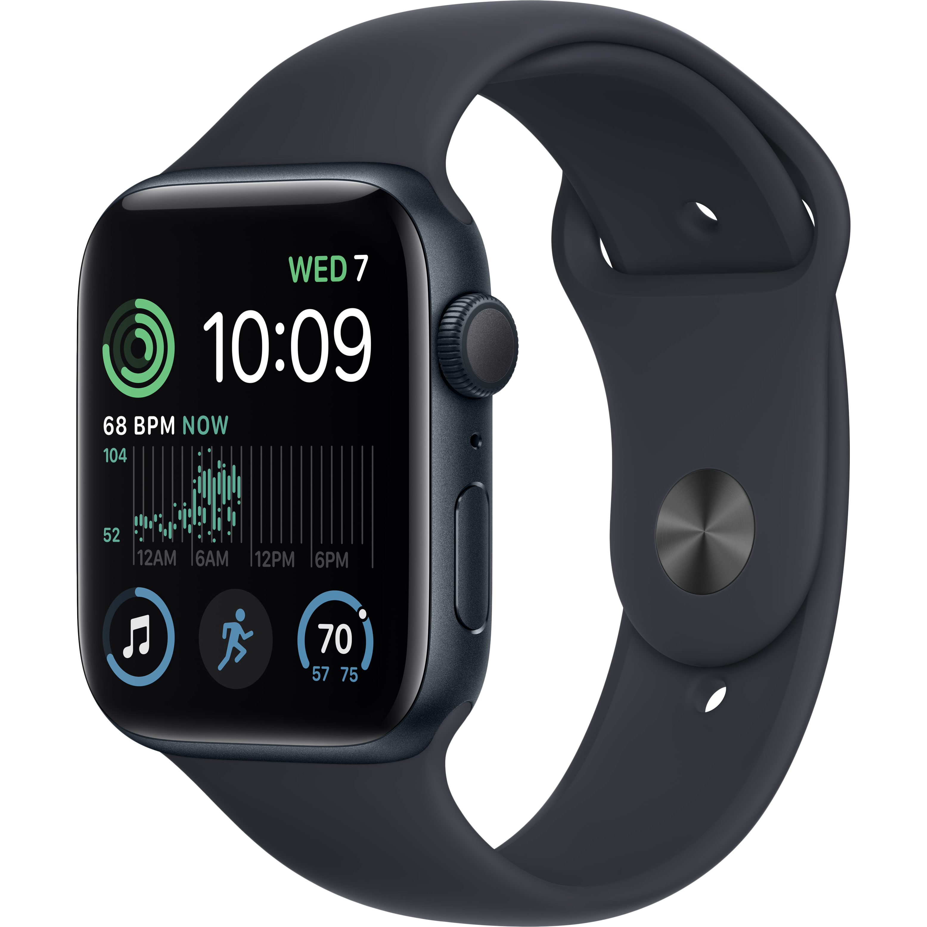 Apple Watch SE GPS Gen.2, 44мм, Тёмная ночь, Спортивный ремешок цвета «тёмная ночь» (MNK03GK/A)
Apple Watch SE GPS Gen.2, 44мм, Тёмная ночь, Спортивный ремешок цвета «тёмная ночь» (MNK03GK/A)