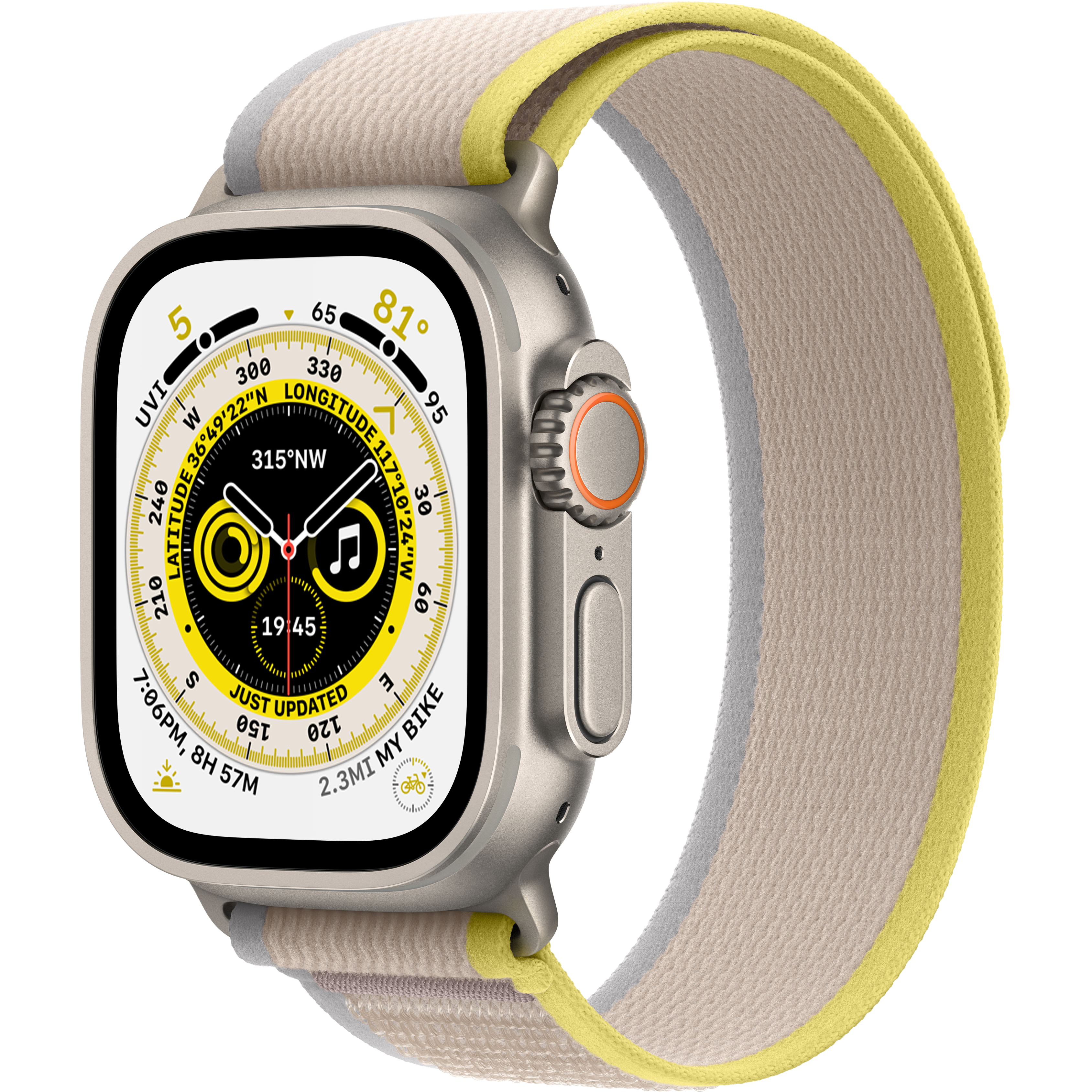 Apple Watch Ultra GPS + Cellular, 49мм, Natural, Yellow/Beige Trail Loop (MQFU3RB/A)
Apple Watch Ultra GPS + Cellular, 49мм, Natural, Yellow/Beige Trail Loop (MQFU3RB/A)