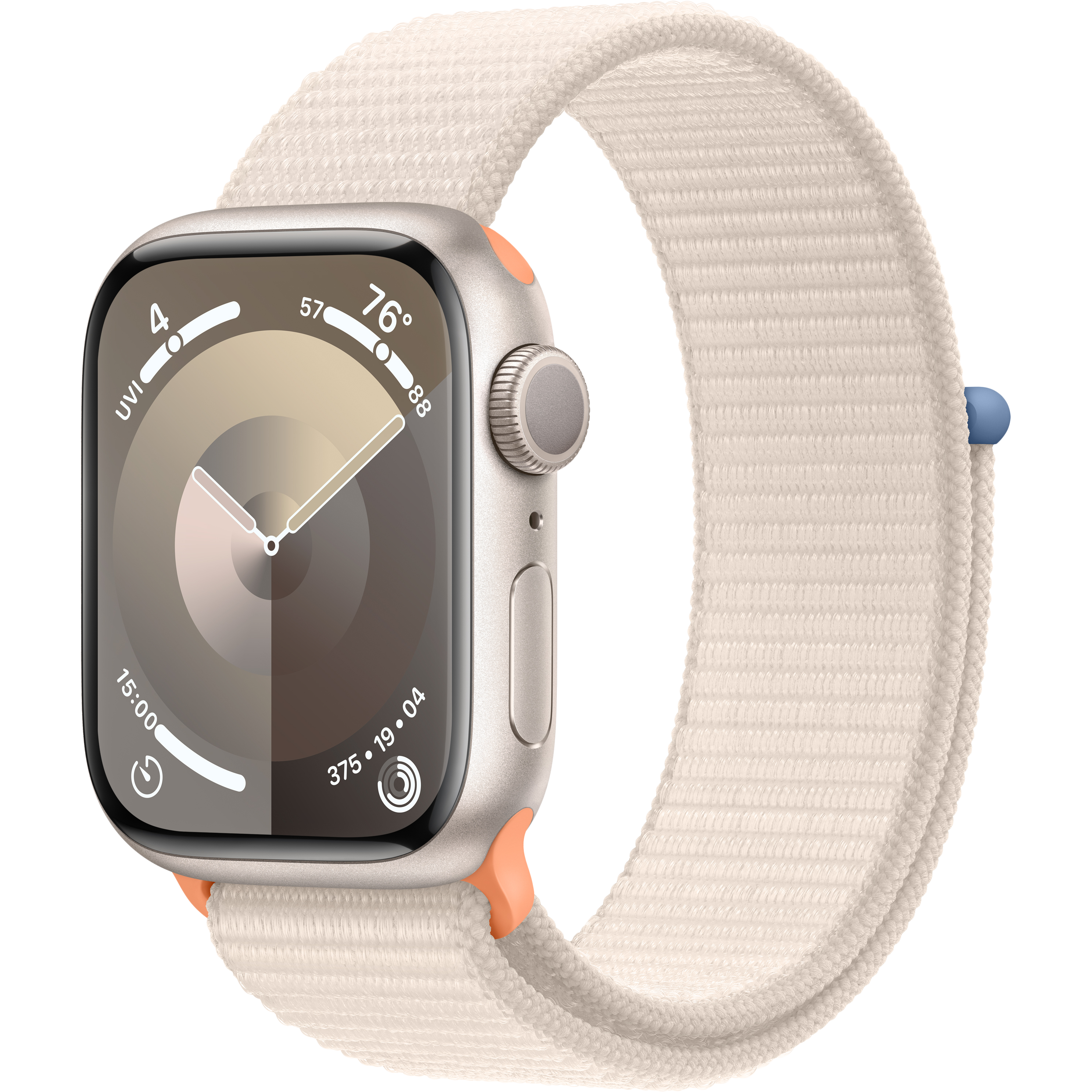 Apple Watch Series 9 GPS, 41мм, Сияющая звезда, Starlight Sport Loop (MR8V3QR/A)
Apple Watch Series 9 GPS, 41мм, Сияющая звезда, Starlight Sport Loop (MR8V3QR/A)