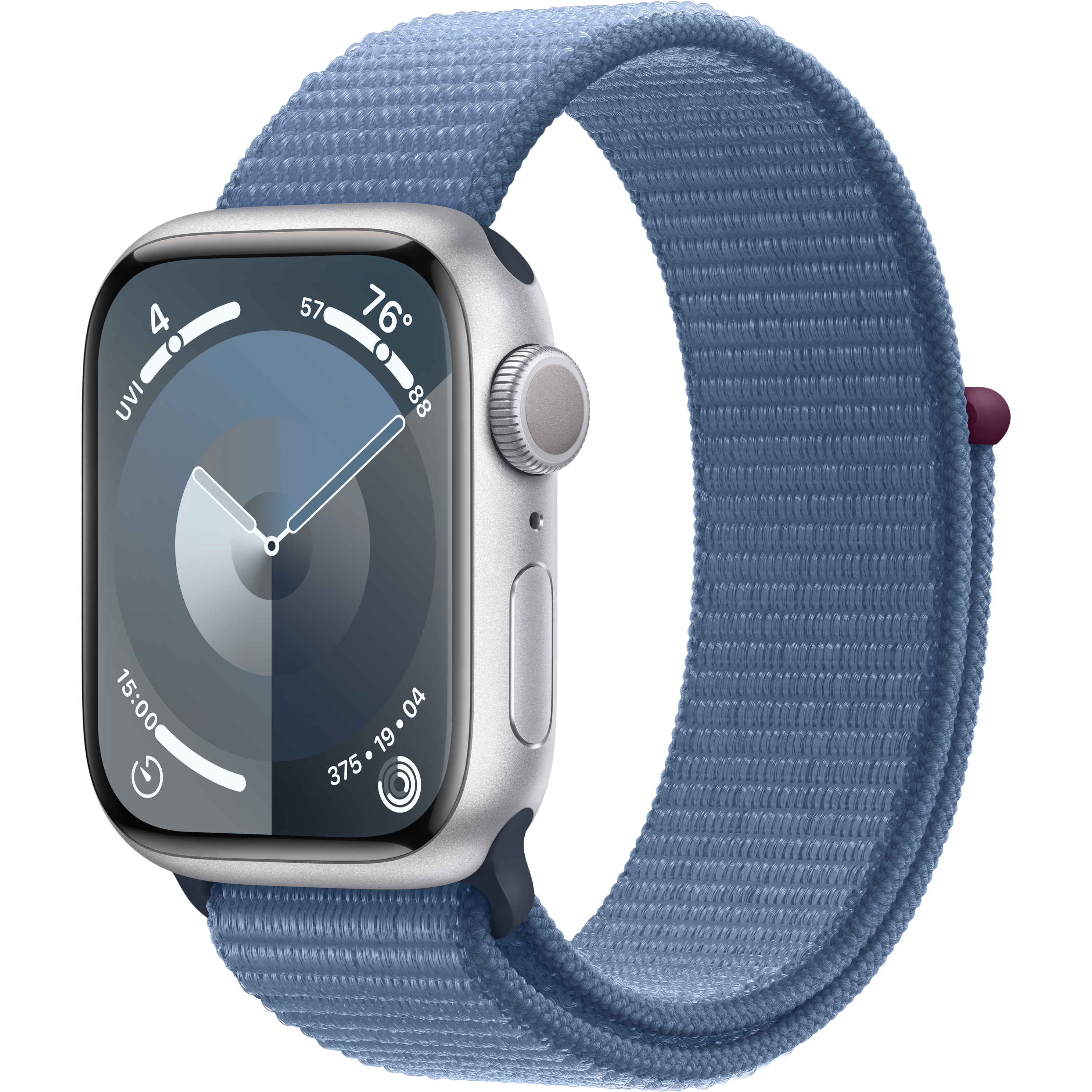 Apple Watch Series 9 GPS, 41мм, Серебристый, Winter Blue Sport Loop (MR923QR/A)
Apple Watch Series 9 GPS, 41мм, Серебристый, Winter Blue Sport Loop (MR923QR/A)