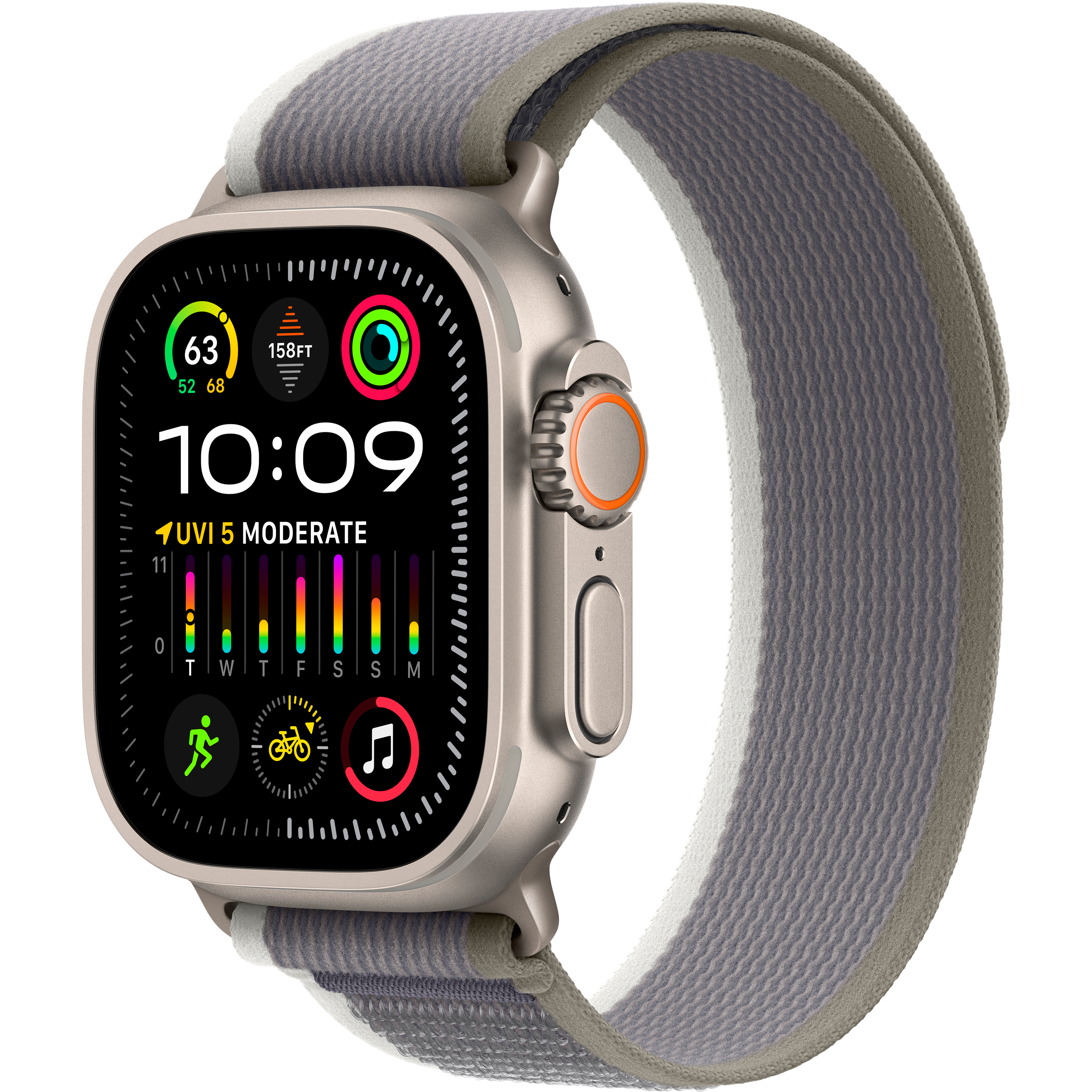 Apple Watch Ultra Series 2 GPS + Cellular, 49мм, , Green/Grey Trail Loop, M/L (MRF43GK/A)
Apple Watch Ultra Series 2 GPS + Cellular, 49мм, , Green/Grey Trail Loop, M/L (MRF43GK/A)
