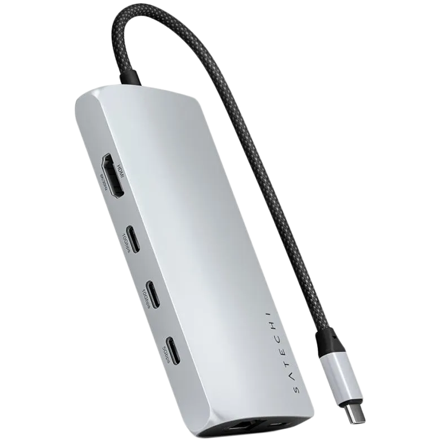 Multiport Adapter SATECHI USB-C Multiport Adapter 8K with Ethernet V3 Серебристый (ST-P8KES)
Multiport Adapter SATECHI USB-C Multiport Adapter 8K with Ethernet V3 Серебристый (ST-P8KES)