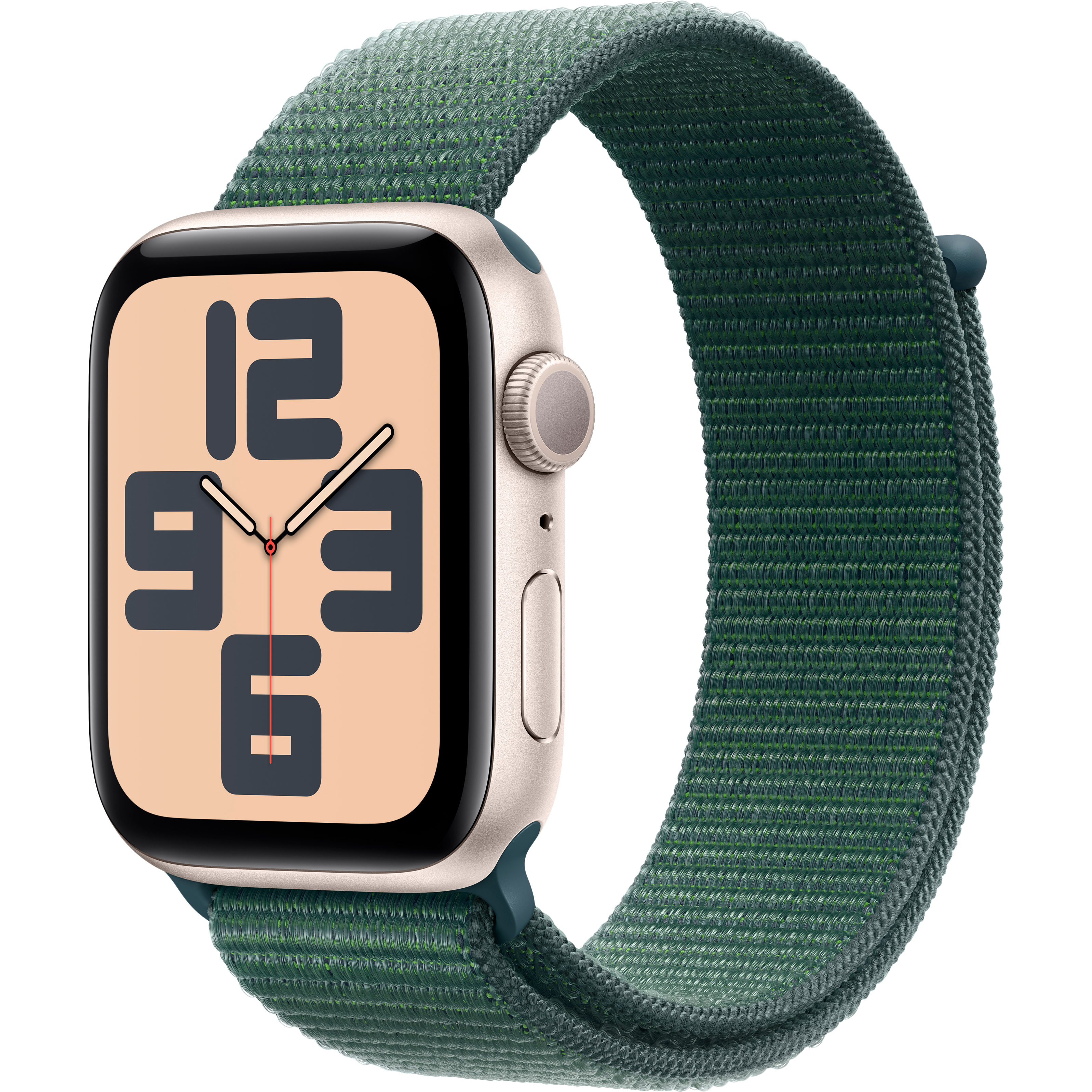 Apple Watch SE GPS Gen.2 (2024), 40мм, Сияющая звезда, Lake Green Sport Loop (MXEH3QI/A)
Apple Watch SE GPS Gen.2 (2024), 40мм, Сияющая звезда, Lake Green Sport Loop (MXEH3QI/A)