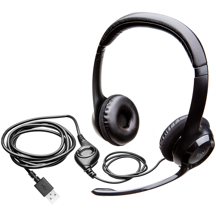 

Гарнитура Накладная Logitech H390 USB , Black, 981-000406 (981-000406)