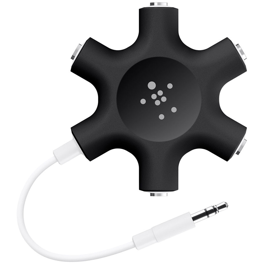 

BELKIN Разветвитель аудио на 5 входов Jack 3.5 мм (F8Z274BTBLK)