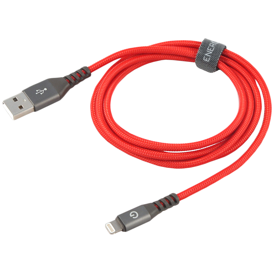 

ENERGEA Кабель-переходник с USB на Lightning AluTough (CBL-AT-RED150)