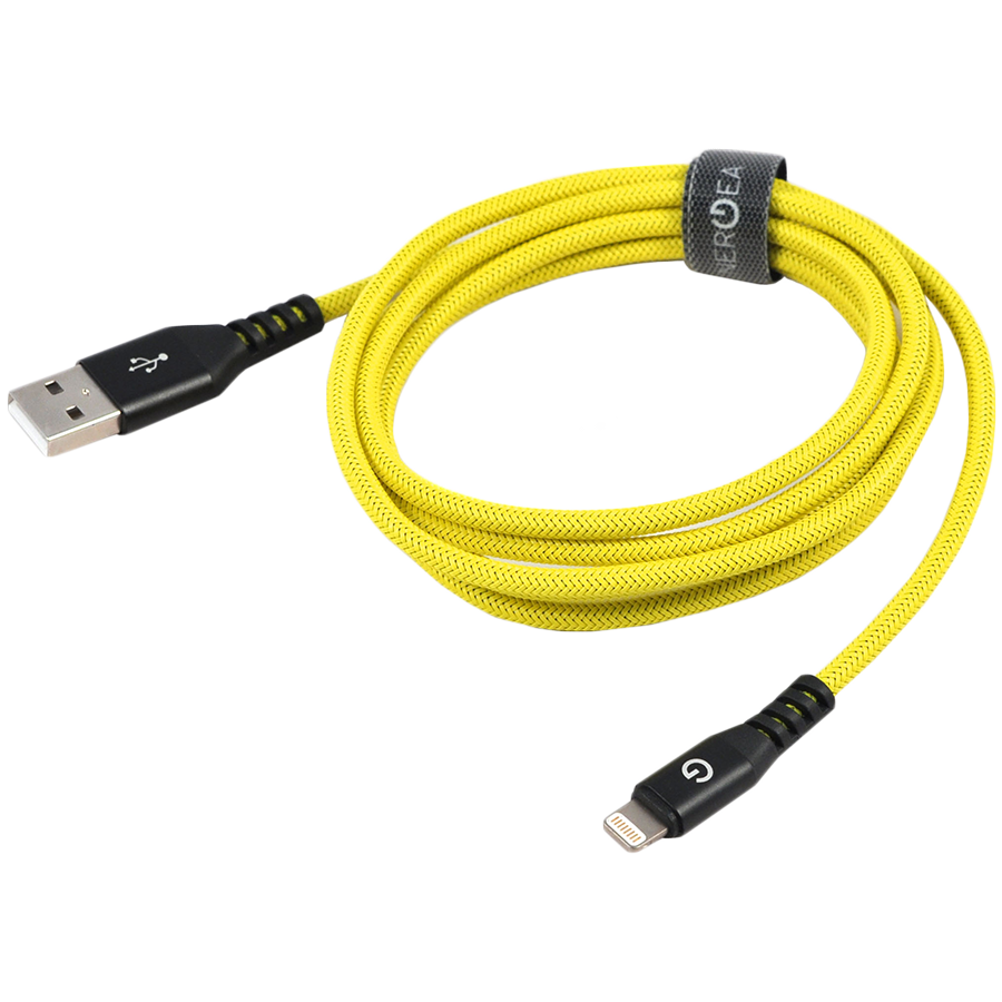 

ENERGEA Кабель-переходник с USB на Lightning AluTough (CBL-AT-YEL150)