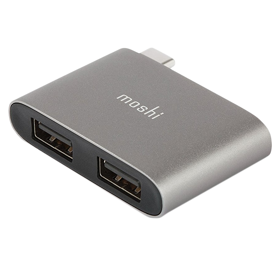 

Адаптер MOSHI с USB-C на USB-A (x2) (99MO084214)