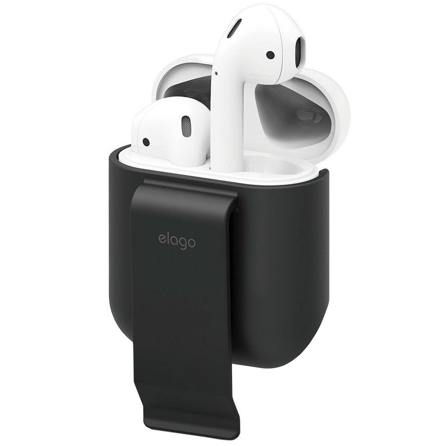 

Чехол ELAGO Carrying Clip для AirPods, Чёрный (EAP-CLIP-BK)