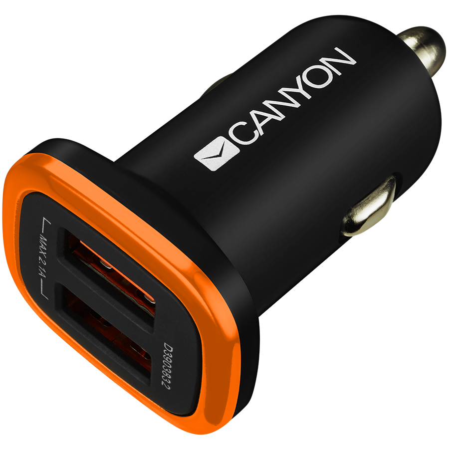 

Автомобильный адаптер CANYON 2*USB Тип A (CNE-CCA02B)