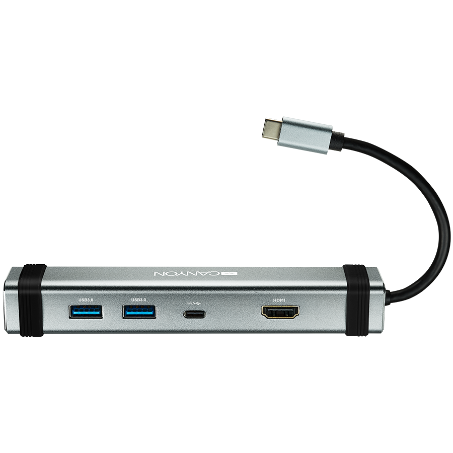 

Многопортовый адаптер CANYON “HUB” 4-в-1 USB-C (CNS-TDS03DG)