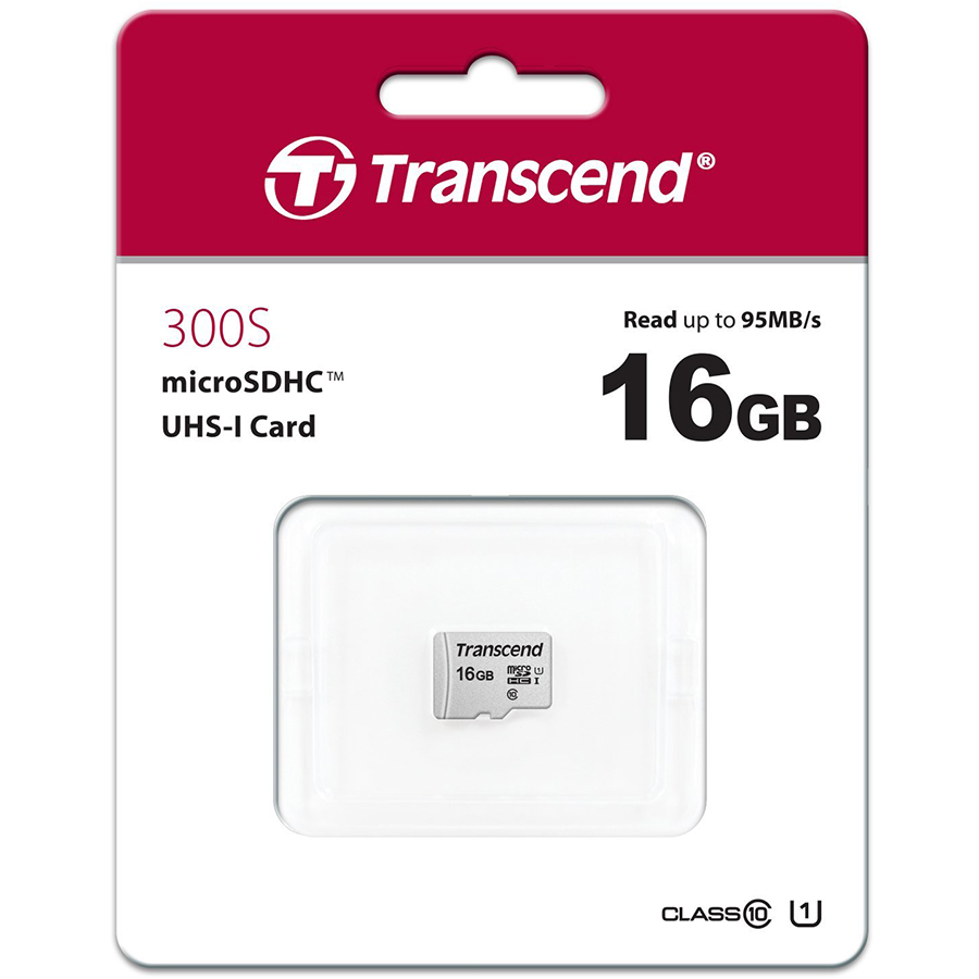 

Карта памяти TRANSCEND microSDXC/SDHC 300S (TS16GUSD300S-A)