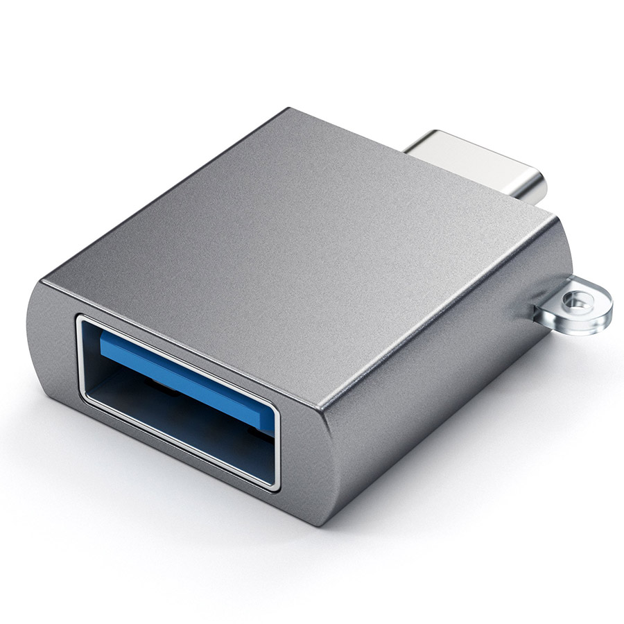 

SATECHI Адаптер с USB-C на USB ST-TCUA, Серый космос (ST-TCUAM)