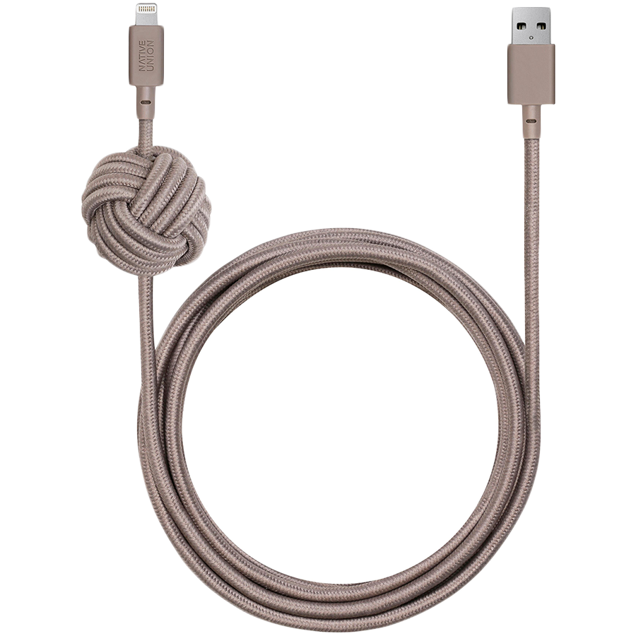 

NATIVE UNION Кабель-переходник с USB на Lightning NIGHT (NCABLE-KV-L-TAU)