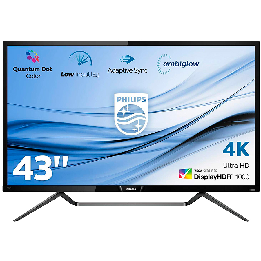 

PHILIPS(42.5", 3840x2160, MVA) Чёрный (436M6VBPAB/00)