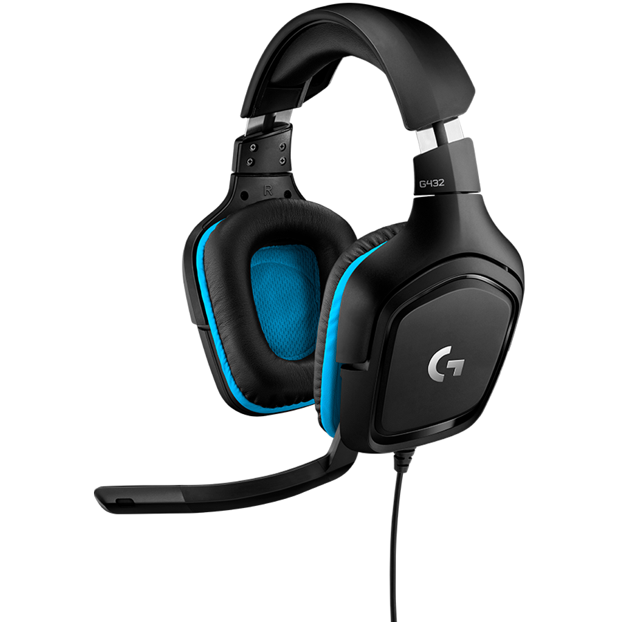 

Гарнитура LOGITECH G432 Чёрный/Синий (981-000770)