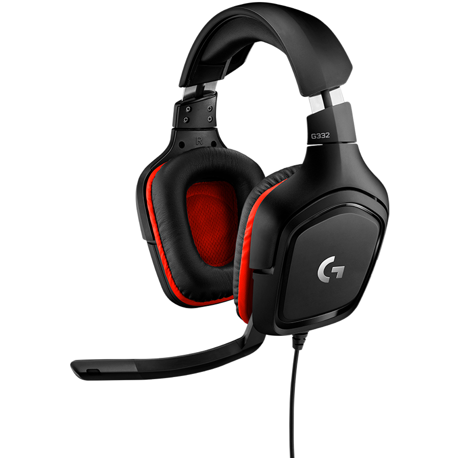 

Гарнитура LOGITECH G332 Чёрный/Красный (981-000757)