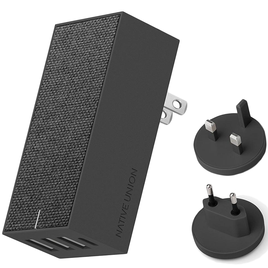 

Адаптер питания NATIVE UNION 4*USB/USB-C, 27 Вт (SM4-GRY-FB-INT)