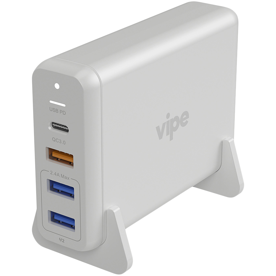 

Зарядная станция VIPE 4*USB USB Тип C, 3*USB Тип A, 75 Вт (VPPST75WWHI)