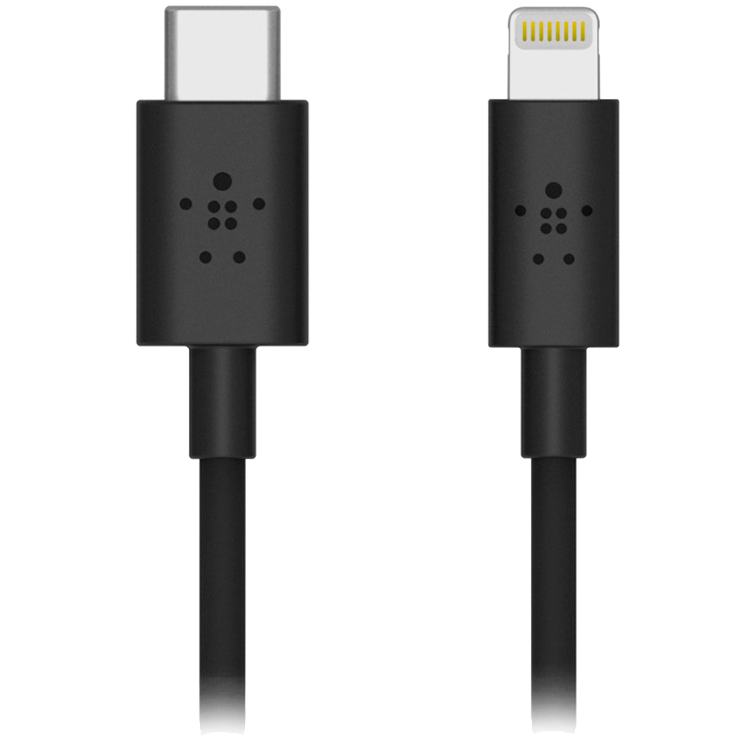 

BELKIN Кабель-переходник с USB-C на Lightning (F8J239BT04-BLK)