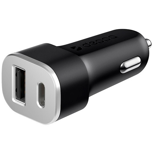 

Автомобильное зарядное устройство Deppa USB + USB Type-C 4.8A (11288)