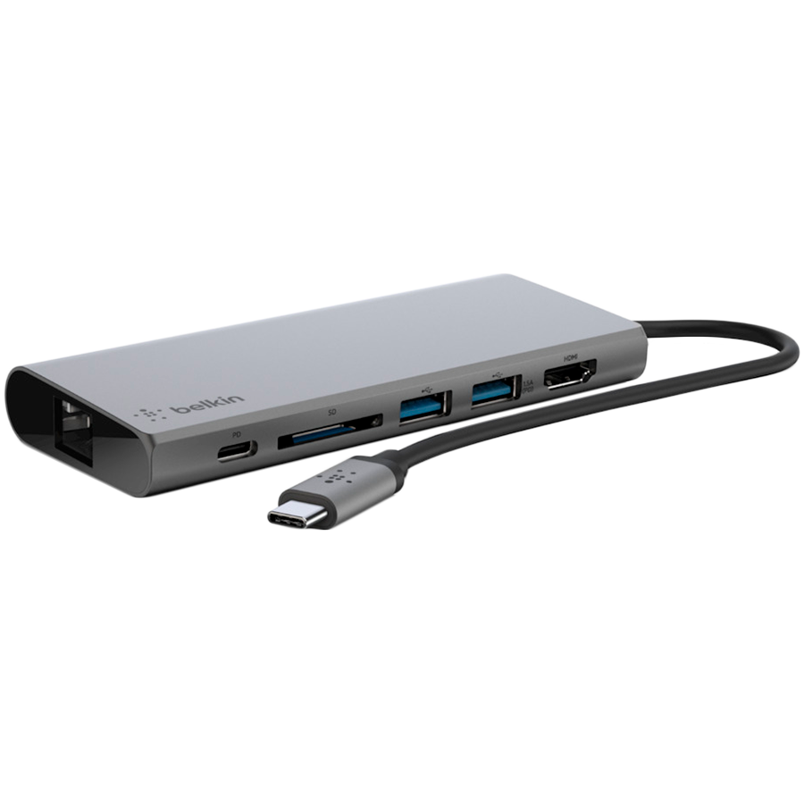 

Док-станция BELKIN USB Тип C (F4U092BTSGY)
