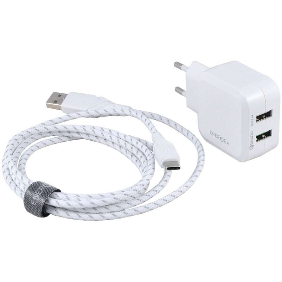 

Адаптер питания ENERGEA 2*USB, 30 Вт (CHR-NTK-Q302)