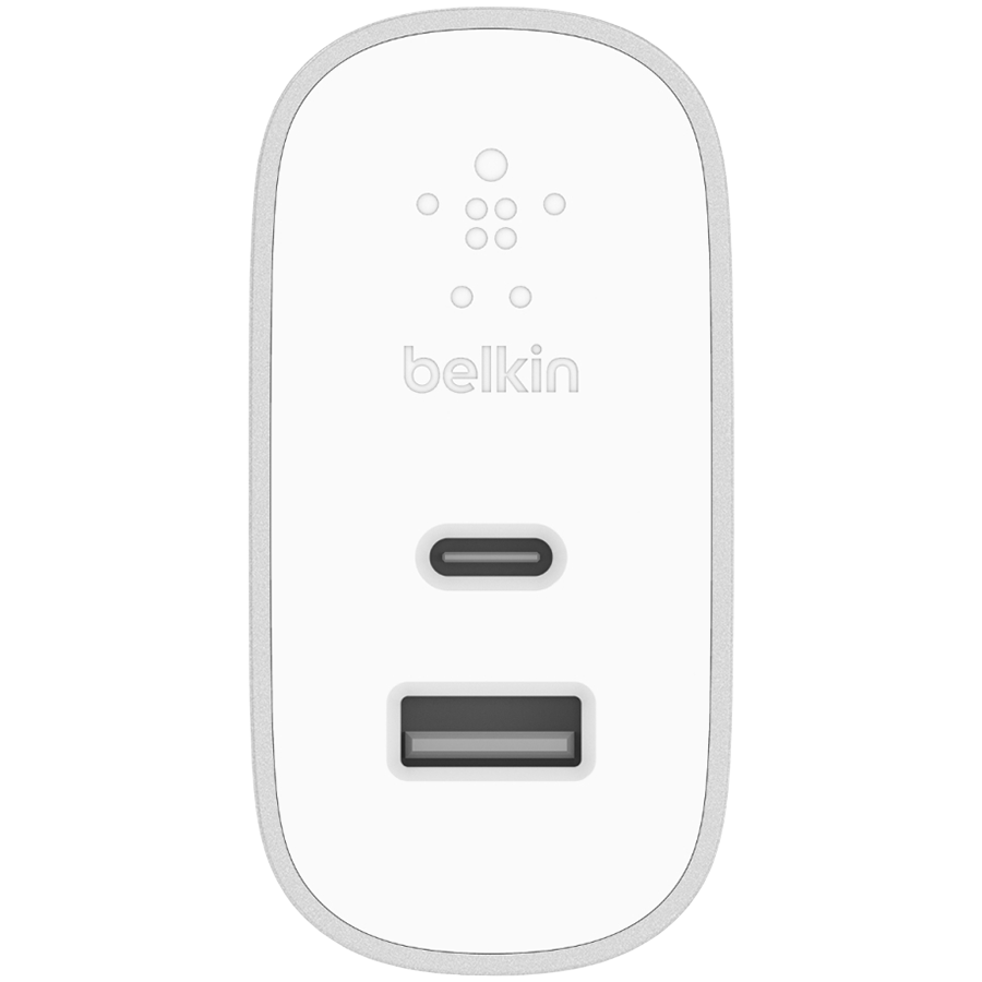 

Адаптер питания BELKIN 2*USB/USB-C, 27 Вт (F7U061VF-SLV)