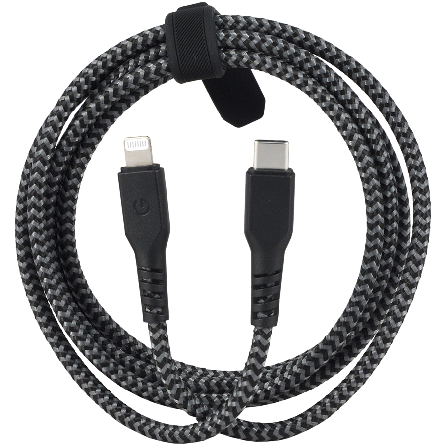 

ENERGEA Кабель-переходник с USB-C на Lightning (CBL-FTCL-BLK150)