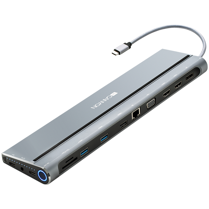 

Док-станция CANYON USB Тип C (CNS-HDS09B)