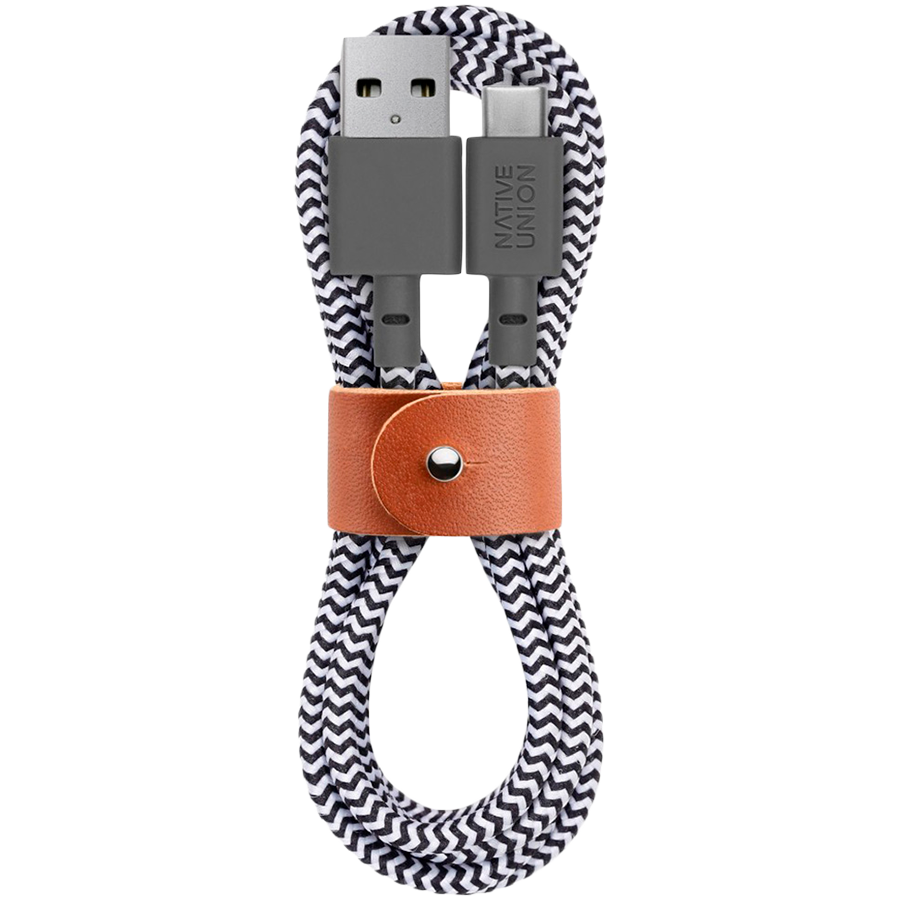 

NATIVE UNION Кабель-переходник с USB на USB-С (BELT-AC-ZEB)