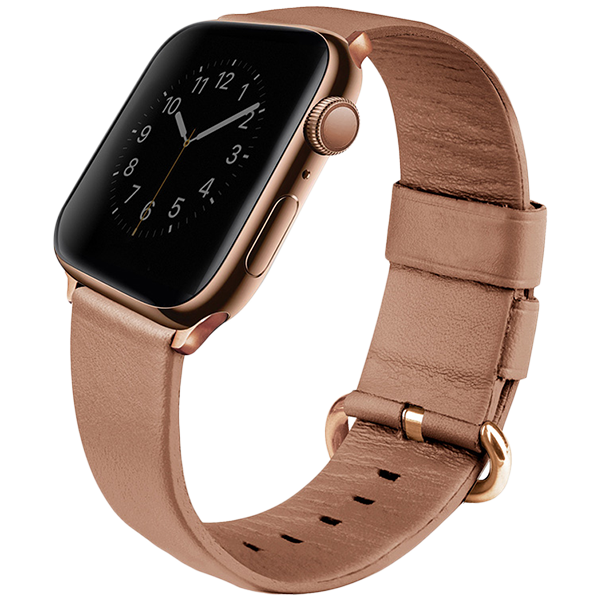 

Ремешок UNIQ Mondain Strap Leather для Apple Watch 40 mm Розовый (40MM-MONPNK)