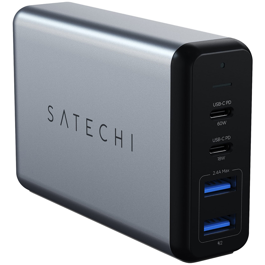 

Адаптер питания SATECHI 4*USB/USB-C 2*USB 3.0 (Тип A), 2*USB Тип C, 75 Вт (ST-MC2TCAM)