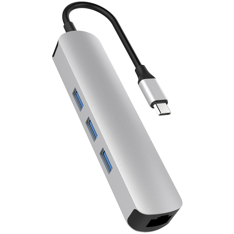 

Док-станция HYPER USB Тип C (HD233B-SILVER)