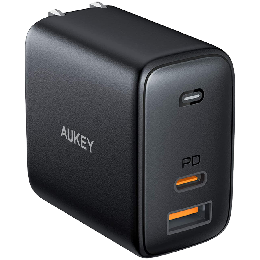 

Адаптер питания AUKEY 2*USB/USB-C, 65 Вт (PA-B3)