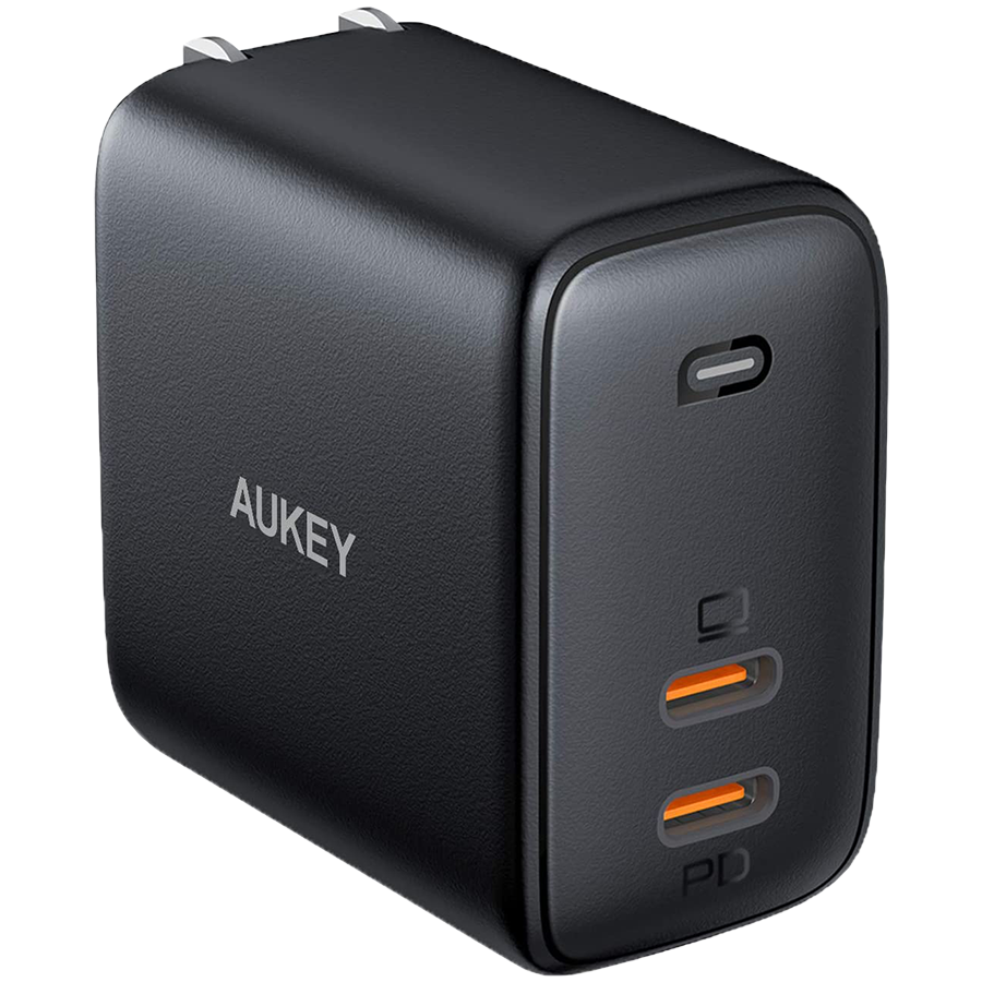 

Адаптер питания AUKEY 2*USB-C, 65 Вт (PA-B4)