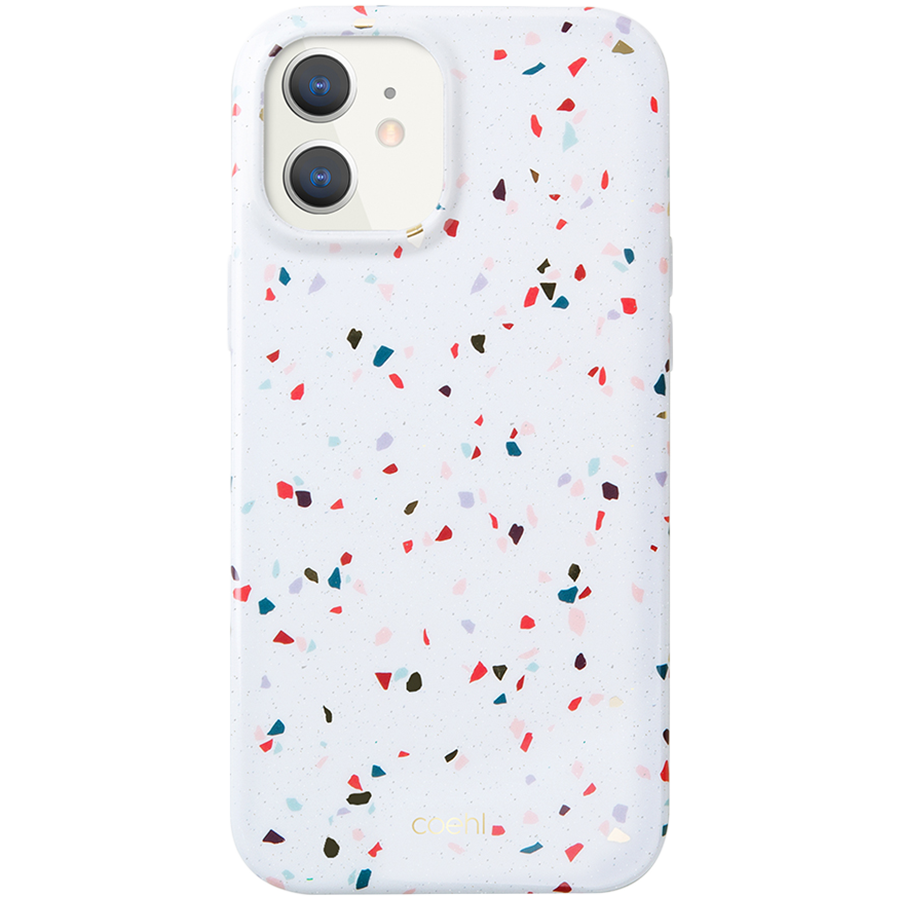 

Чехол UNIQ COEHL Terrazzo для iPhone 12 mini (IP5.4HYB(2020)-TEZWHT)
