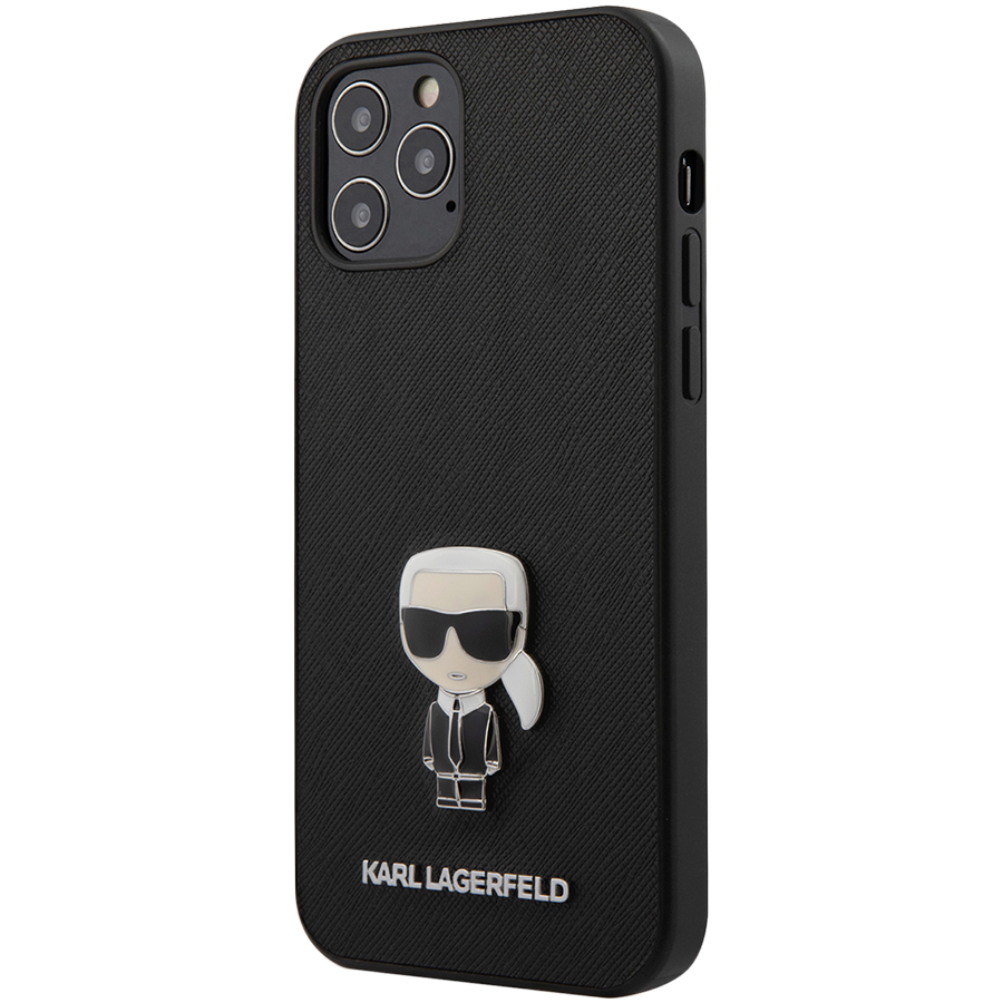 

Чехол LAGERFELD Saffiano Ikonik Karl для iPhone 12 Pro Max (KLHCP12LIKMSBK)
