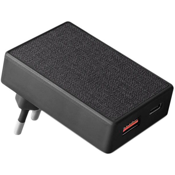 

Адаптер переменного тока UNIQ 2*USB/USB-C USB 3.0 (Тип A), USB Тип C, 20 Вт (VOTRESLDUO(EU)-BLK)