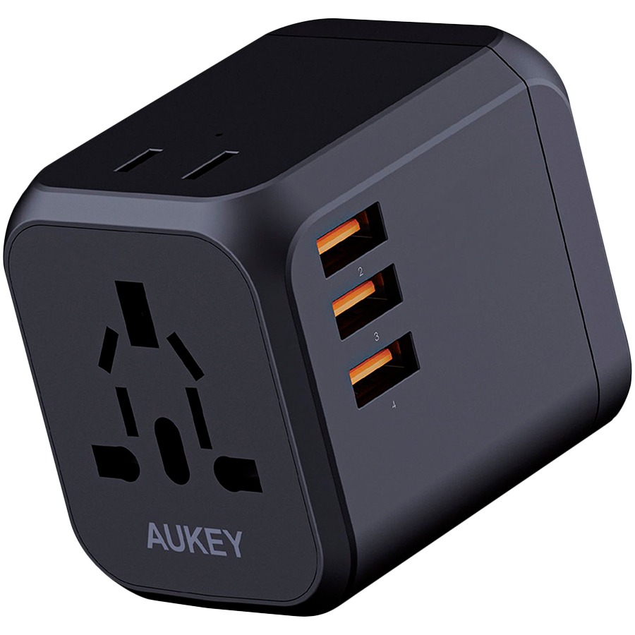 

Адаптер питания AUKEY 4*USB/USB-C USB Тип C, 3*USB Тип A, 30 Вт (PA-TA04)