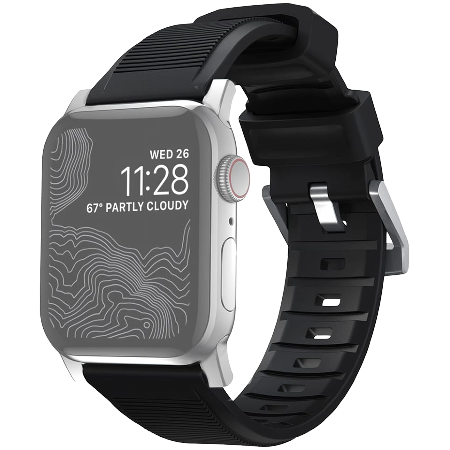 

Ремешок NOMAD Rugged Strap V.2 для Apple Watch 40/38 Чёрный (NM1A31SN00)