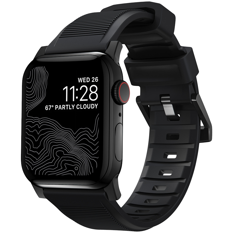 

Ремешок NOMAD Rugged Strap V.2 для Apple Watch 44/42 Чёрный (NM1A41BN00)