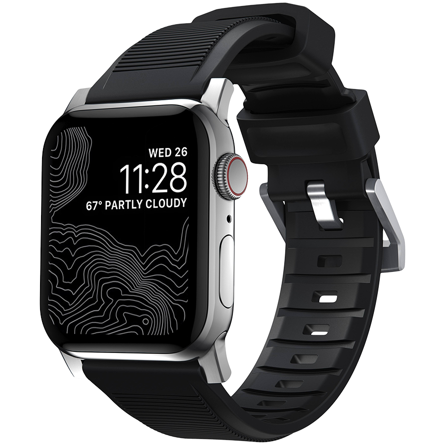 

Ремешок NOMAD Rugged Strap V.2 для Apple Watch 44/42 Чёрный (NM1A41SN00)